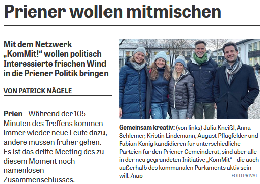 Priener wollen mitmischen