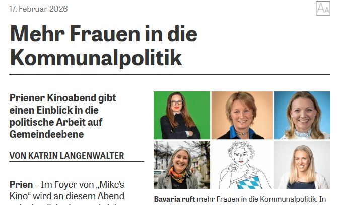 Mehr Frauen in die KommunnalPolitik